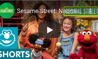 Inspiredlovers Screenshot_20220107-082701-400x240 Naomi Osaka episode is finally set to air as she met up with Elmo to teach the Sesame Street crew Sports Tennis  Tennis Sesame Street crew Segi Naomi Osaka Elmo Charlie's skin a Black muppet 