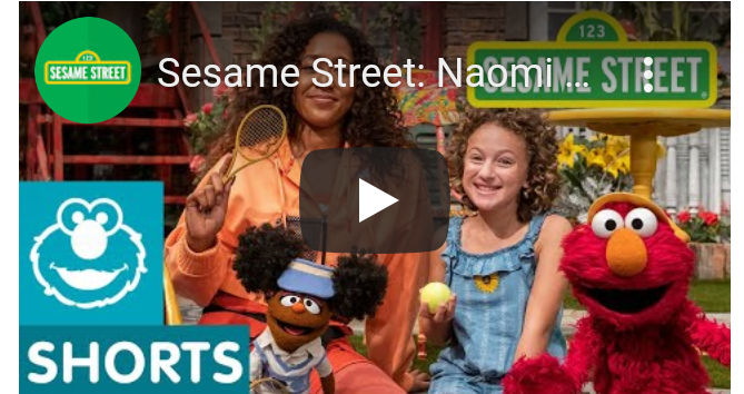 Inspiredlovers Screenshot_20220107-082701 Naomi Osaka episode is finally set to air as she met up with Elmo to teach the Sesame Street crew Sports Tennis  Tennis Sesame Street crew Segi Naomi Osaka Elmo Charlie's skin a Black muppet 