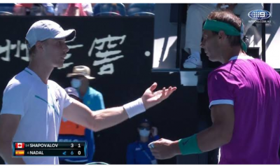 Inspiredlovers Screenshot_20220125-100416-400x240 Shapovalov accuses umpire for not handing more time-violation penalties to Nadal and suggesting that... Sports Tennis  World Tennis Tennis player Shapovalov Rafae Nadal Australian Open 2022 