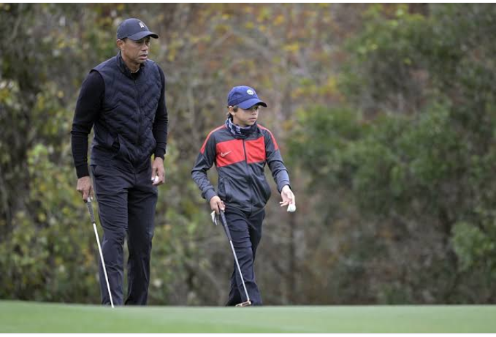 Inspiredlovers Screenshot_20220205-022343 Tiger Woods Once Surprisingly Caddied for His Son Charlie Who Then.... Golf Sports  Tiger Woods Golf Charlie Woods 