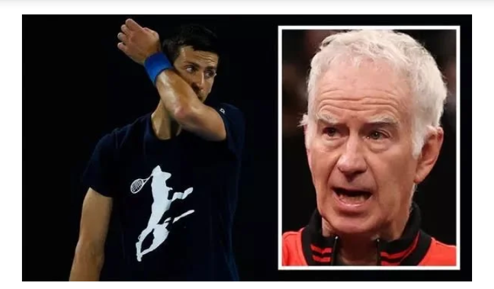 Inspiredlovers Screenshot_20220208-214653 John McEnroe branded Djokovic 'bad guy for rest of career' after the... Sports Tennis  World Tennis Tennis World Novak Djokovic John McEnroe Australian government ATP 