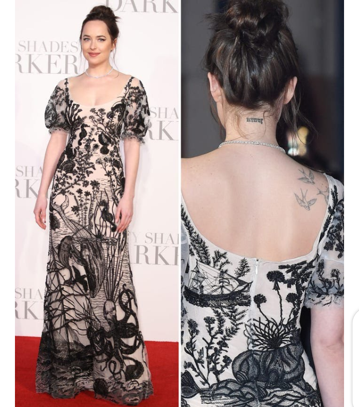 Inspiredlovers Screenshot_20220308-092858 11 daring tattoo on different part of Dakota Johnson's body Celebrities Gist Sports  Dakota Johnson Celebrities Gist 