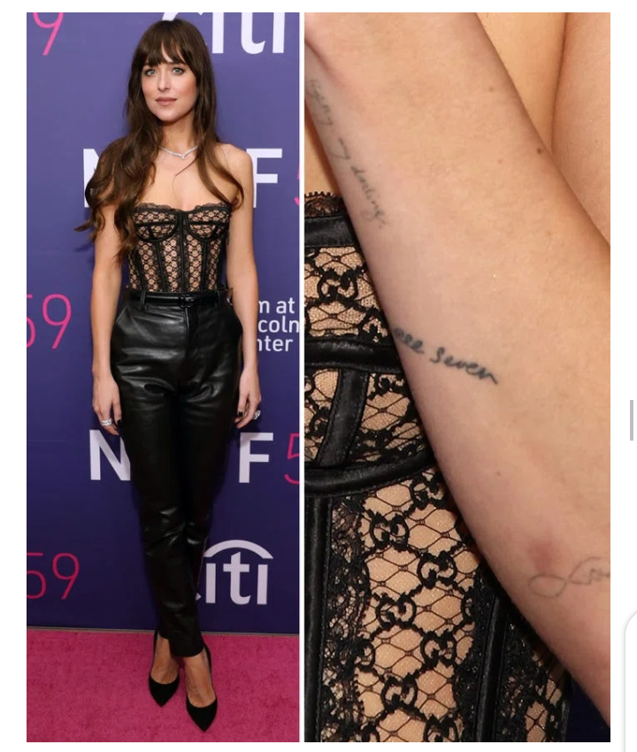 Inspiredlovers Screenshot_20220308-094635 11 daring tattoo on different part of Dakota Johnson's body Celebrities Gist Sports  Dakota Johnson Celebrities Gist 