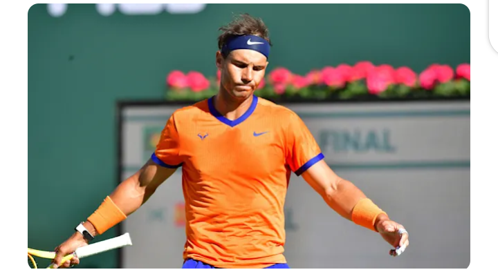 Inspiredlovers Screenshot_20220323-020414 Bad News for Rafa fans; Due to injury Rafael Nadal is set to be out of games for..  Sports Tennis  World Tennis Tennis World Tennis Raphael Nadal Paribas Open in Indian Wells Indian Wells 2022 final Indian Wells BNP baribas ATP 