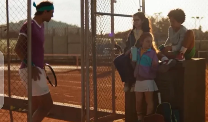 Inspiredlovers Screenshot_20220414-193648 Rafael Nadal stars in the latest commercial with three children for... Sports Tennis  Vivo Commercial Tennis Rafael Nadal ATP 