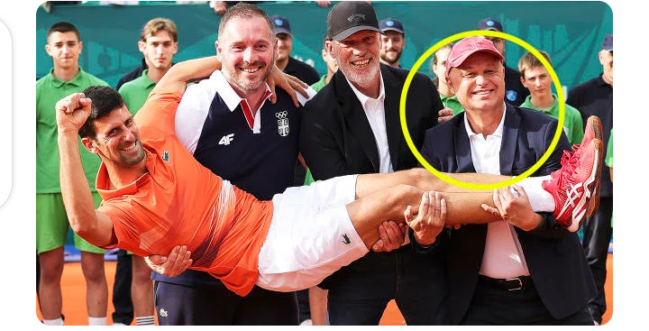 Inspiredlovers Screenshot_20220426-103938 Tennis fans erupt over startling detail in Novak Djokovic photo Sports Tennis  World Tennis Vajda Tennis World Tennis Serbia Open 2022 Serbia physio Miljan Amanovic Novak Djokovic Coaches Novak Djokovic Niki Pilic and Gebhard Gritsch Djokovic's wife Jelena ATP 