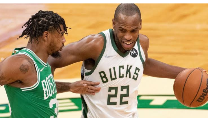 Inspiredlovers Screenshot_20220429-095153 Sad News For Bucks Fans as Star Set to miss Celtics series with Grade 2 MCL sprain Injury NBA Sports  NBA Milwaukee coach Mike Budenholzer Milwaukee Bucks Khris Middleton Giannis Antetokounmpo and Jrue Holid Bobby Portis 