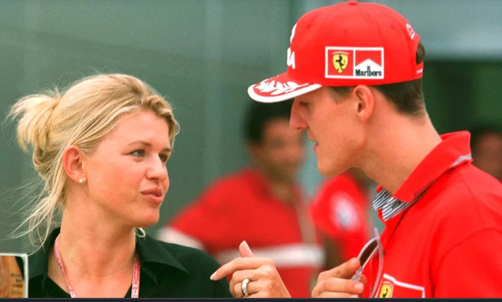 Inspiredlovers Screenshot_20220504-144312 "Thanks to the Good Wife" Michael Schumacher health update Schumacher's wife Corinna played a... Boxing Sports  Michael Schumacher Haas driver Kevin Magnussen Formula One FIA chief Jean Todt. F1 Race Corinna Schumacher 