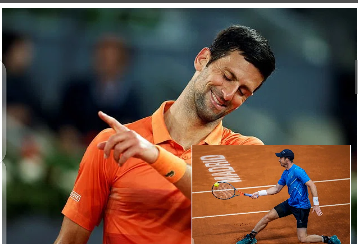 Inspiredlovers Screenshot_20220505-051646 Andy Murray says he has 'in theory' over Novak Djokovic of No Chance of.... Sports Tennis  World Tennis Tennis Pro Tennis News Tennis Novak Djokovic Madrid Open Andy Murray 
