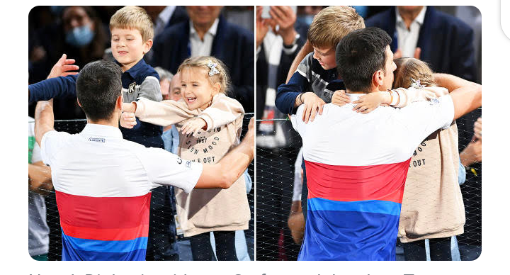 Inspiredlovers Screenshot_20220511-105124 'Rips my heart': Sad detail in photos of Novak Djokovic and family Sports Tennis  World Tennis Tennis News Novak Djokovic Son Stefan and Daughter Tara Jelena and Novak Djokovic ATP 