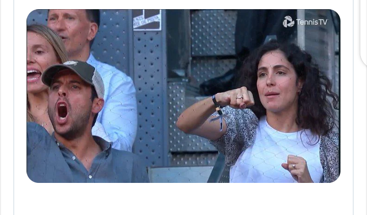 Inspiredlovers Screenshot_20220525-042615 "What to Expect at French Open" Rafael Nadal's wife Maria Francisca Perello's worried reaction in.... Sports Tennis  World Tennis Tennis News Rafael Nadal's wife Rafael Nadal ATP 