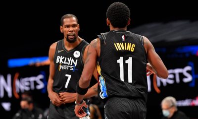 Inspiredlovers KYRIE-IRVING-400x240 “Bring Him Home”: Fans Go Head Over Heels As New Favorites To Trade For Kevin Durant Is... Sports  Russell Westbrook NBA News Kevin Durant Brooklyn Nets 