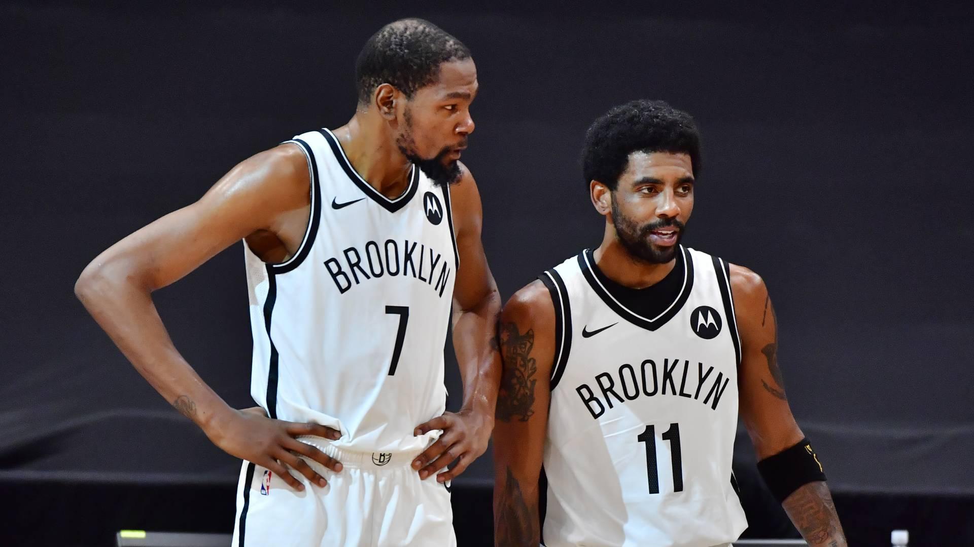 Inspiredlovers KYRIE-IRVING-AND-DURANT Kevin Durant frustrated Nets front office didn’t get to know the.... NBA Sports  NBA News Kyrie Irving Kevin Durant Brooklyn Nets 