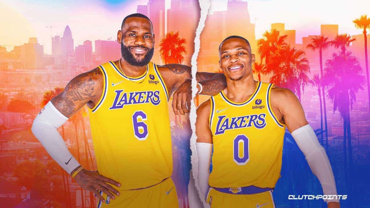 Inspiredlovers deji-lebron-1 LeBron James, Russell Westbrook at Lakers’ summer league, but no.... NBA Sports  Russell Westbrook NBA Lebron James 