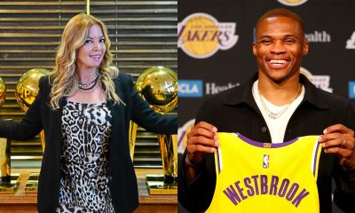 Inspiredlovers 4bccf6ab-jeanie-russ-400x240 Is Russell Westbrook trying to send a message to the Lakers as he like tweet shading Lakers owner NBA Sports  Russell Westbrook NBA News Lebron James Lakers Jeanie Buss 