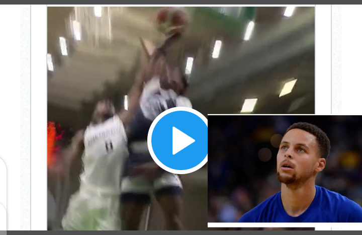 Inspiredlovers Screenshot_20220816-050752 Stephen Curry’s mind-blown reaction to seeing Bronny James throw down filthy poster dunk NBA Sports  Warriors Stephen Curry NBA News Lebron James Lakers Bronny James 