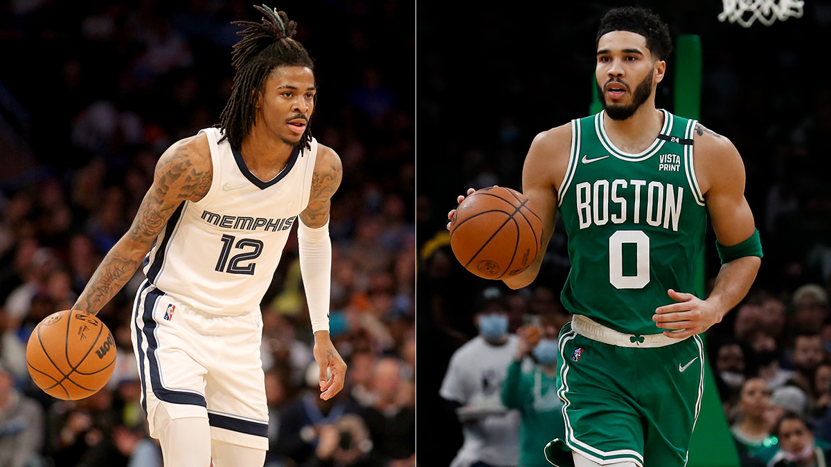 Inspiredlovers ja-morant-jayson-tatum Memphis Grizzlies superstar Ja Morant has only one demand for the NBA ahead of LeBron James and Jayson Tatum’s stint in the CrawsOver on Saturday NBA Sports  NBA News Memphis Grizzlies Lebron James Lakers Jayson Tatum Ja Morant Boston Celtics 