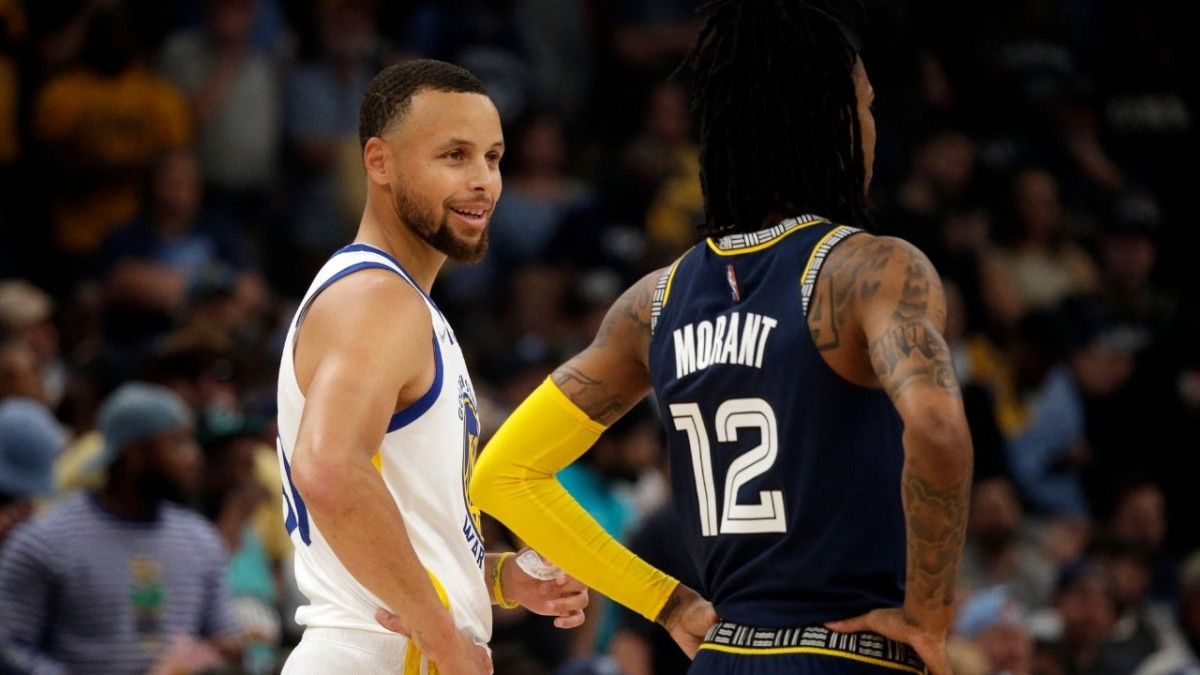Inspiredlovers 12097bb1-untitled-design-2022-05-04t105446.163 Stephen Curry Fans Go Berserk After 23-Year-Old Ja Morant’s Bold Take on Warriors NBA Sports  Warriors Stephen Curry NBA News Memphis Grizzlies Ja Morant 