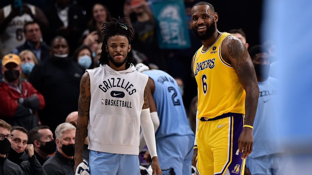 Inspiredlovers GettyImages-1362115875-e1651702254656 Ja Morant, Who Said He Could Cook Michael Jordan, Reveals the LeBron James Story Which... NBA Sports  NBA News Memphis Grizzlies Lebron James Lakers Kyrie Irving Ja Morant 