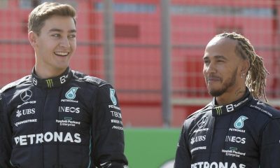 Inspiredlovers GettyImages-1239068071-400x240 “Crazy Sons of B*tches Finally Did It”: Lewis Hamilton and Mercedes Seed Brilliant New Idea In... Boxing Sports  Mercedes F1 Lewis Hamilton George Russell Formula 1 F! News 