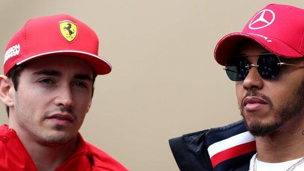 Inspiredlovers 106594772_hamiltonandleclerc_getty-1 Charles Leclerc Once Surprisingly Transitioned to Get Under Lewis Hamilton’s Skin Boxing Sports  Mercedes F1 Lewis Hamilton Formula 1 Ferrari F1 F1 News Charles Leclerc 