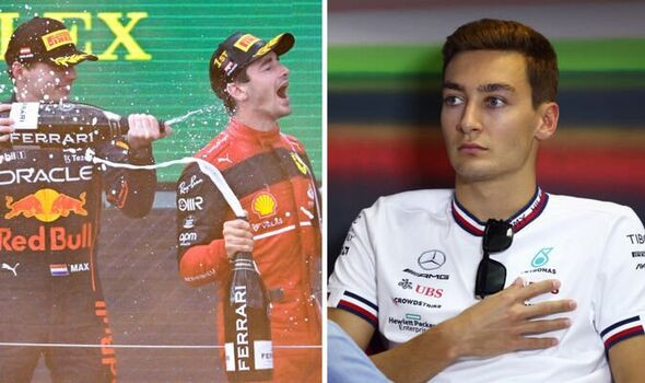 Inspiredlovers George-Russell-is-chasing-Verstappen-and-Leclerc-1647382 One Unwritten Rule of F1 Puts “Dominant” Charles Leclerc and George Russell in Mighty Max Verstappen’s League Boxing Sports  Max Verstappen Lewis Hamilton George Russell Formula 1 F1 News Charles Leclerc 
