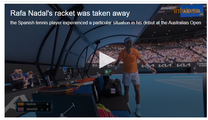 Inspiredlovers UntitledTRE The curious incident that Rafa Nadal suffered with a ball boy in his debut at the Australian Open Sports Tennis  Tennis World Tennis News Rafael Nadal ATP 