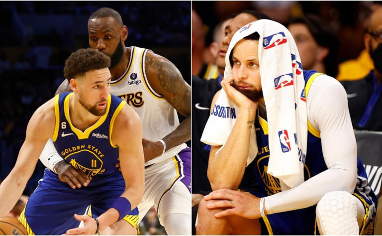 Inspiredlovers Klay-Thompson-fires-back-at-Stephen-Curry-for-pointing-out-the-serious-mistake-in-Warriors-vs-lakers Klay Thompson fires back at Stephen Curry for pointing out the serious mistake in Warriors vs lakers NBA Sports  Warriors Stephen Curry NBA World NBA News Klay Thompson 