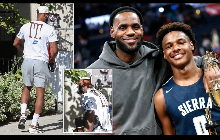Inspiredlovers Screenshot_20230726-062946 LeBron James seen for the first time since son Bronny was rushed to ICU NBA Sports  Lebron James 