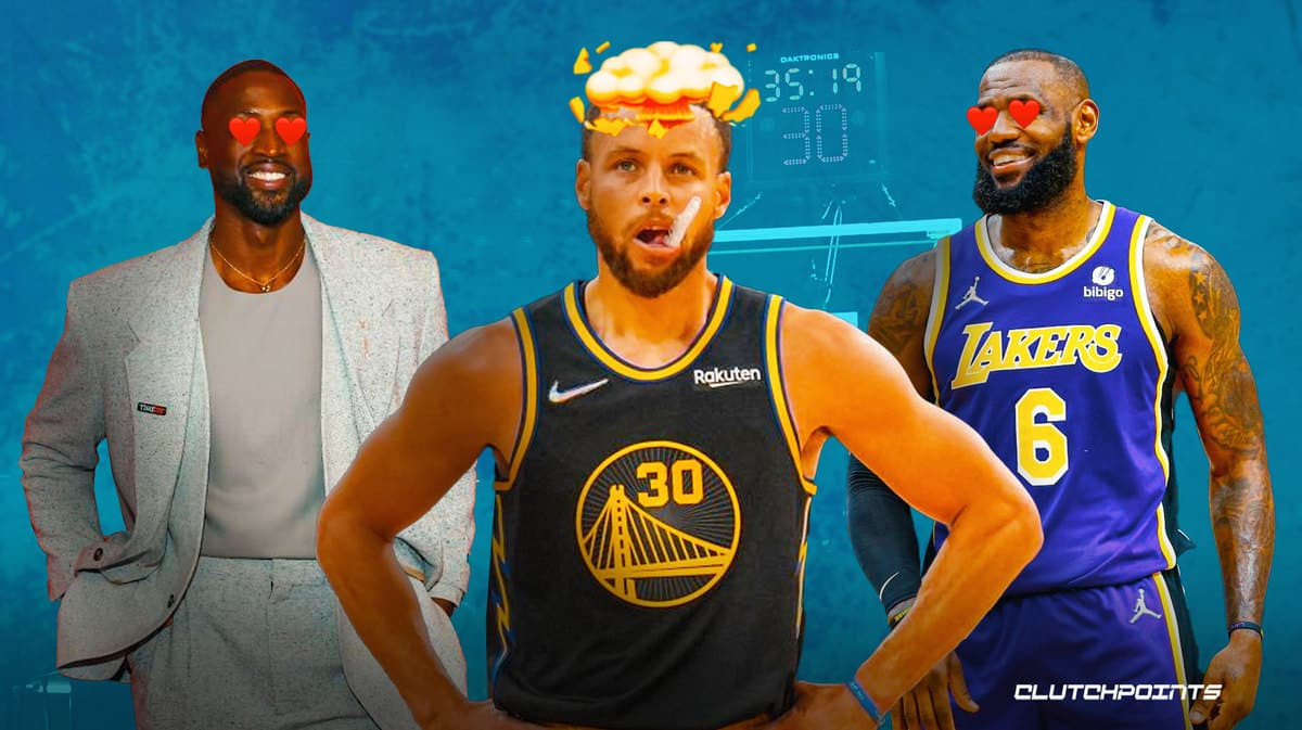 Inspiredlovers warriors-news-lebron-james-dwayne-wade-praise-makes-stephen-curry-blush Dwyane Wade Delights Fans with “Looking A**”: 41-Year-Old Dwyane Wade Digs Up Embarrassing Images of LeBron James and Stephen Curry NBA Sports  Stephen Curry NBA World NBA News Lebron James Lakers Golden State Warriors Dwayne Wade 