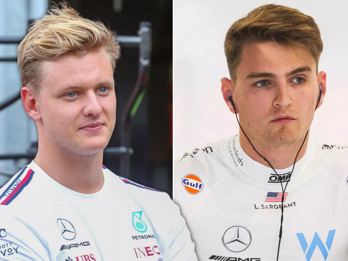 Inspiredlovers Mick-Schumacher-Logan-Sargeant "Shocking Drama Unfolds: Logan Sargeant's Explosive Reaction Triggers Feud with Mick Schumacher - Controversial Move Involves Surprise Mercedes Driver Consideration for Williams!" Boxing Sports  Mick Shumacher Formula 1 F1 News 