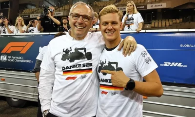 Inspiredlovers Mick-Schumacher-and-Stefano-Domenicali-400x240 Talk Confirmed: New Option Open for Mick Schumacher Sports  Mick Schumacher Formula 1 F1 News 