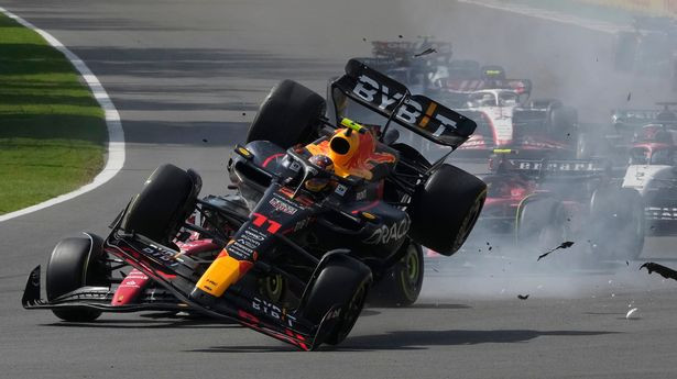 Inspiredlovers 0_Mexico-F1-GP-Auto-Racing-23302740170064 Perez forced out of Mexico City GP after collision with Leclerc in dramatic getaway Boxing Sports  Charles Leclerc 
