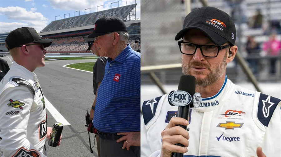 Inspiredlovers Ty-Gibbs-Joe-Gibbs-and-Dale-Jr "This dude is so bad lmfao"; "Skill issue" - Chase Elliott's Risky Move Breaks the Internet Boxing Sports  NASCAR News Chase Elliott 