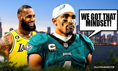 Inspiredlovers LeBron-James-Jalen-Hurts-Eagles-Lakers-400x240 "When Sports Worlds Collide: The Uplifting Encounter Between LeBron James and Jalen Hurts You Didn't See Coming" Boxing Sports  NBA News Lebron James Lakers 