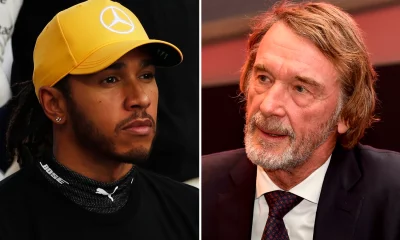 Inspiredlovers SPORT-PREVIEW-Lewis-Hamilton-and-Jim-Ratcliffe-400x240 Lewis Hamilton is leaving Mercedes to Ferrari because of his partnership with new Man Utd co-owner Sir Jim Ratcliffe who also owns a third of Mercedes through INEOS. Sports  Lewis Hamilton 