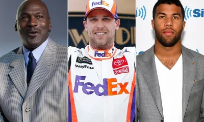 Inspiredlovers Michael-Jordan-Denny-Hamlin-and-Bubba-Wallace-1-a08e93f4f7a242a4bc4c2434fa364762-400x240 “Fu**in Hard” Bubba Wallace Frustrated With Phoenix and refuse to listen to Denny Hamlin's podcast Sports  Bubba Wallace 