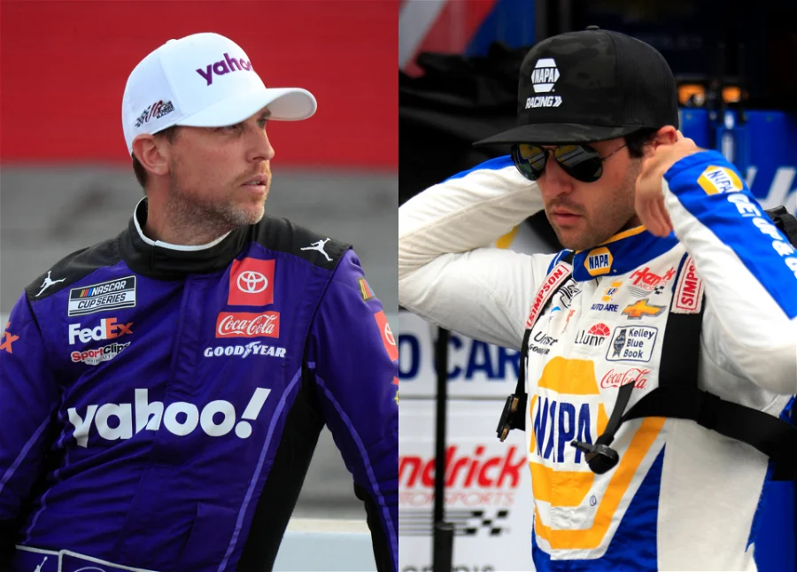 Inspiredlovers Denny-Hamlin-and-Chase-Elliott Untimely Cautions Hampered Hamlin Criticizing SMI-Owned Texas, Falls Prey to Driver’s Texas Misery Amidst Chase Elliott’s Brewing Redemption Sports  