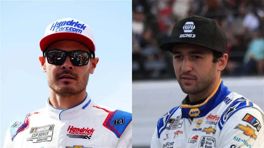 Inspiredlovers Kyle-Larson-Chase-Elliott Kyle Larson Stealing Chase Elliott’s Right Triggers Divide Between HMS Sports  Chase Elliott 