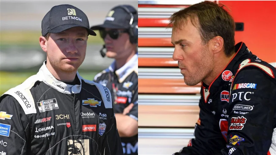 Inspiredlovers Tyler-Reddick-Kevin-Harvick-e1715548961581 Kevin Harvick Unable to Shake Off Darlington Rage After Tyler Reddick’s “Luigi” Gibe Exposes Dark Secret Sports  