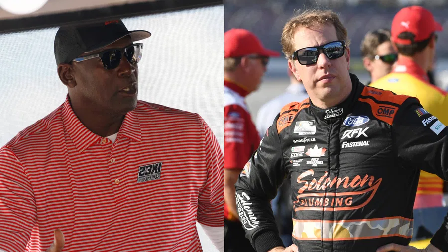 Inspiredlovers Michael-Jordan-and-Brad-Keselowski NASCAR RUMOR: Michael Jordan Beaten by Brad Keselowski Sports  